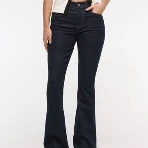 Abercrombie & Fitch Dark Blue Women's Boot Cut Jeans
